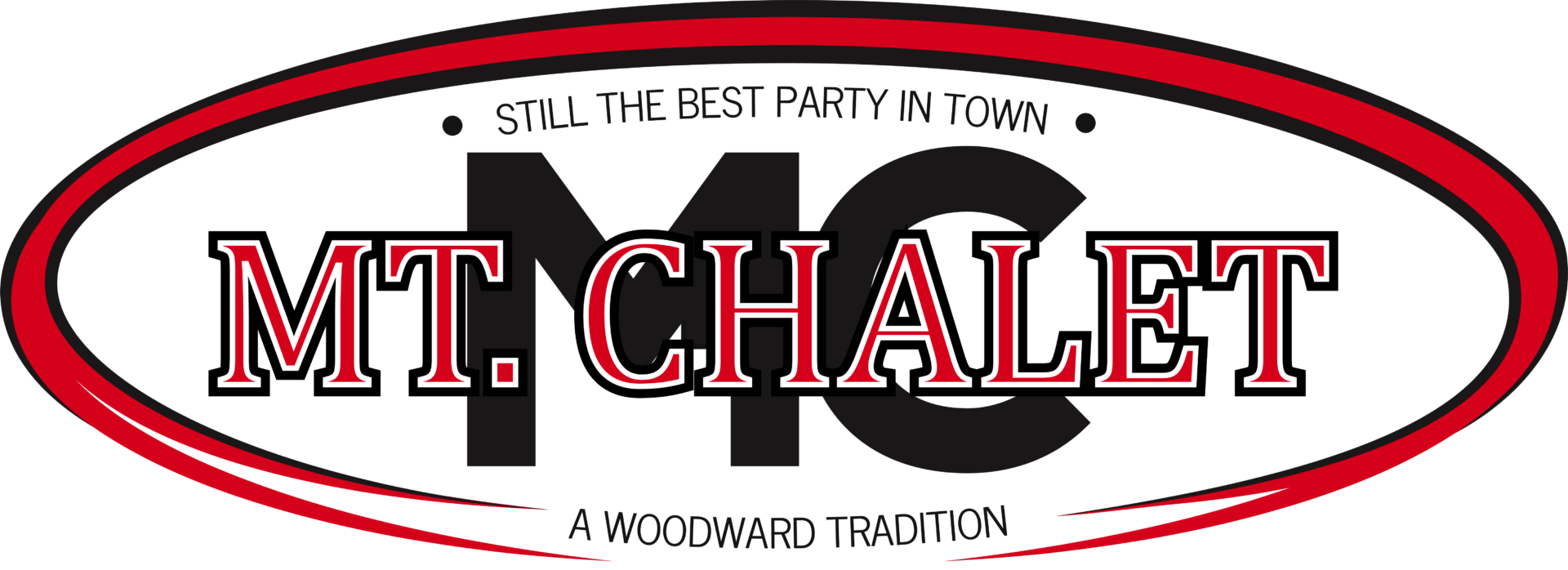 A banner with the words " we challenge " in red.